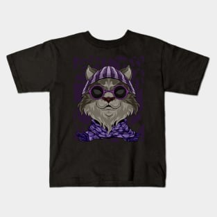 fashion cat street art Kids T-Shirt